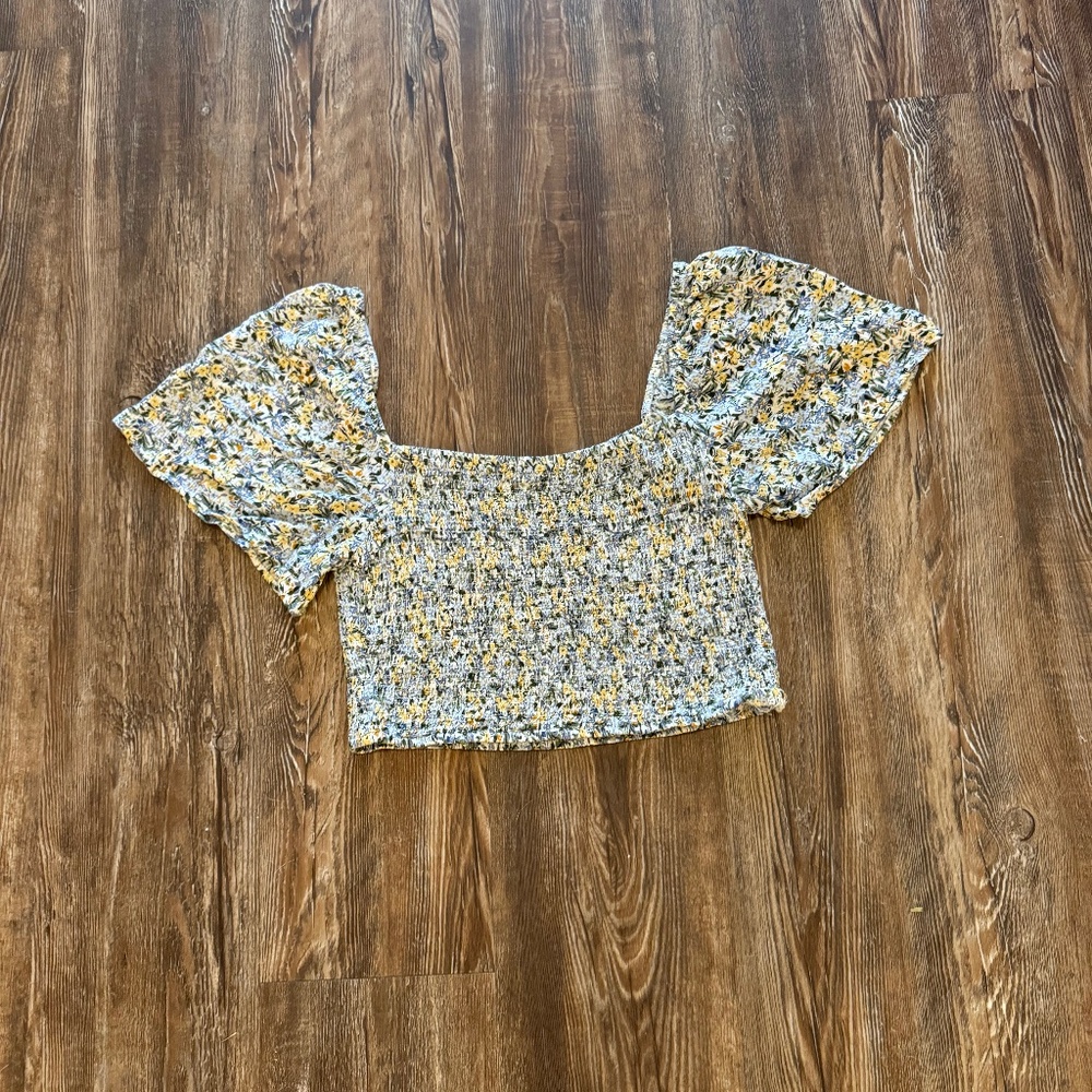 floral crop top